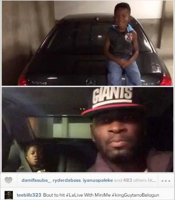 Tiwa Savage husband TeeBillzsteps out with his son